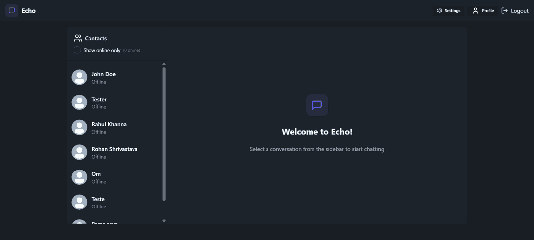 Echo Chat App