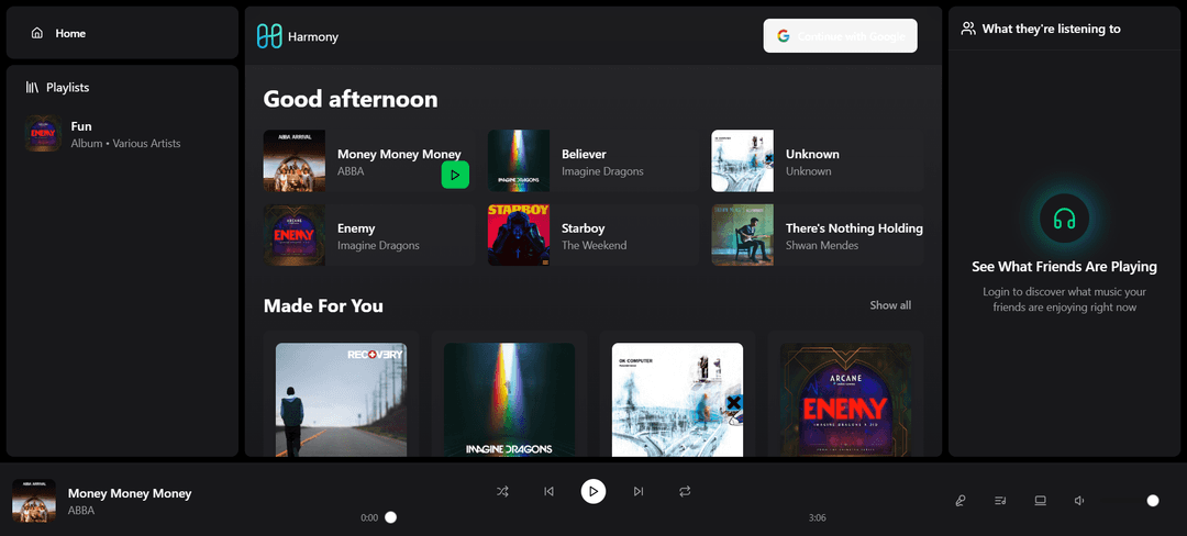 Harmony Music Player